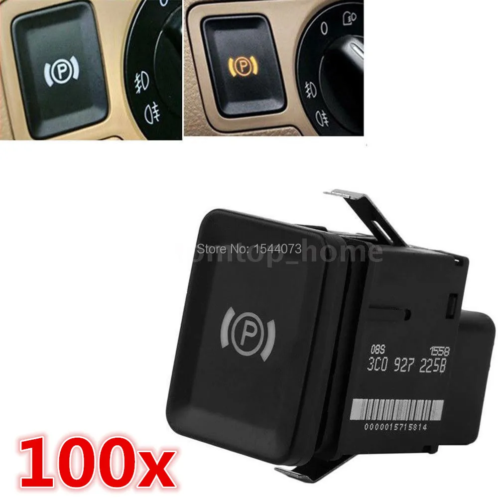 100x OEM Electronic Handbrake Parking Switch Brake Button For VW Passat