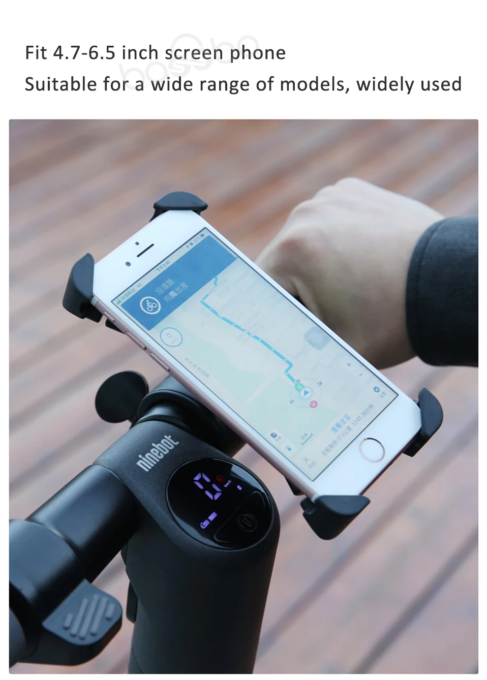 Xiaomi Segway-Ninebot руль 4,7-6," gps держатель телефона для mijia электрический скутер Ninebot мотоцикл велосипед 360 Вращение стабильный