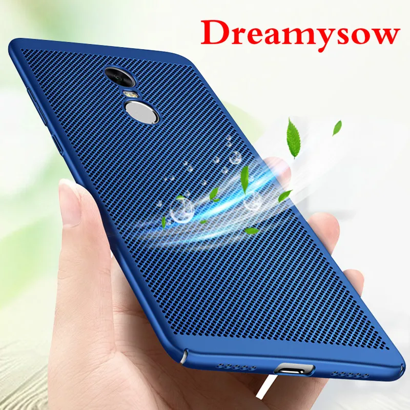 

Dreamysow Case For Xiaomi Mi A1 5X Redmi 5 Plus Note 4 Pro Global 5A Prime Lite Heat Dissipation Phone Hard Back Ultra PC Cover