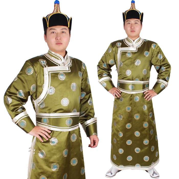 Высококачественная Мужская одежда в монгольском стиле, мужская одежда ручной работы, Национальная Одежда для танцев, фольклорика, китайский стиль