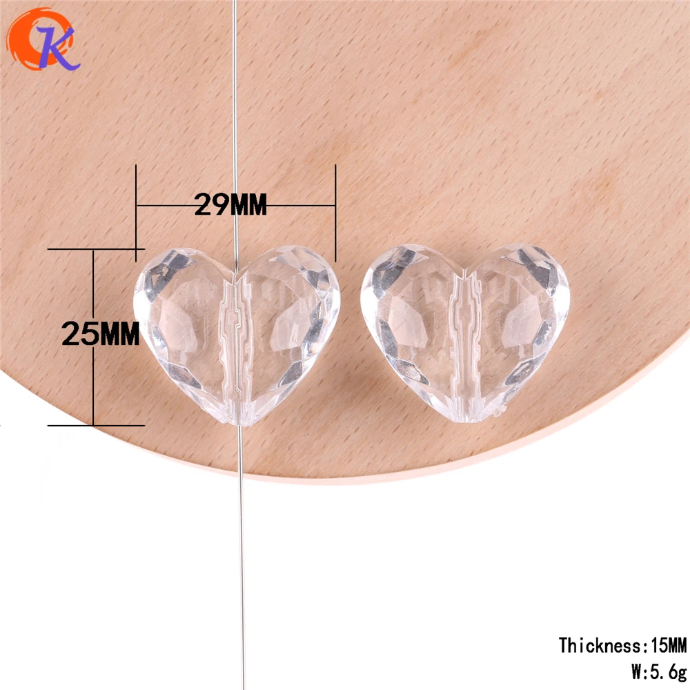 Cordial Design Fashion Jewelry 25x29 мм 80 шт./лот прозрачные акриловые разделительные бусины