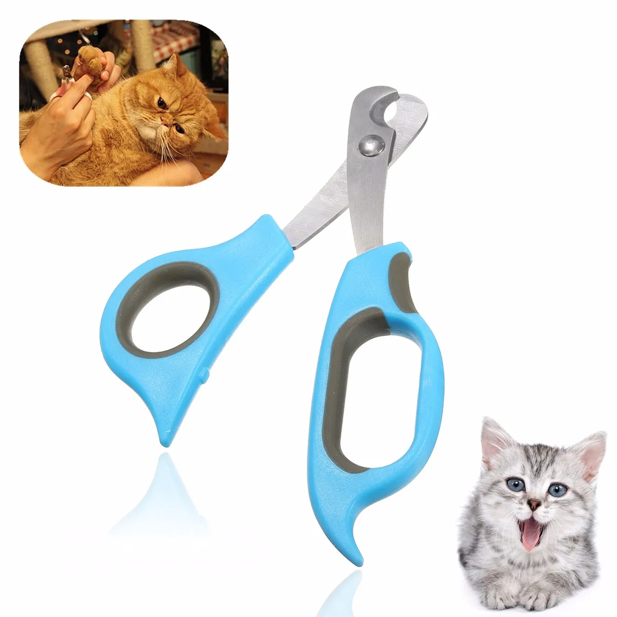 

Kitten Doggy Grooming Scissors Cat Dog Claw Nail Clippers Pet Animals Rabbit Claw Toe Stainless Steel Cat Grooming Supplies