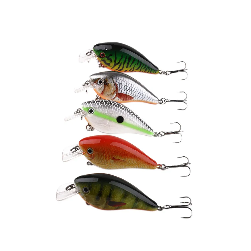 

5Pcs 100% Brand New Lures Hard Bait 7.8CM Plastic Bait Worms Fishing Lure With Salt Fishing Smooth and Rapid Diving Action 35