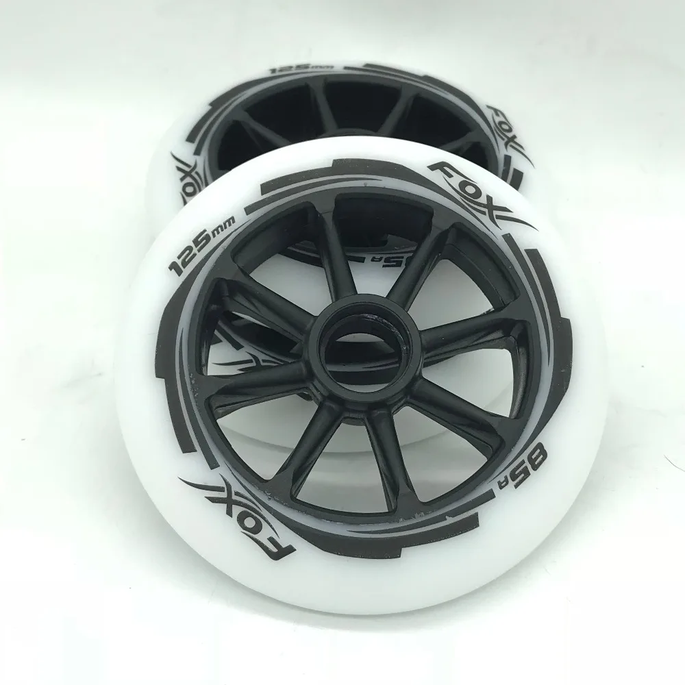 

FoxPro-DW 3pcs 85A 125mm speed inline roller skates Wheels Race Roller Skate Ruedas PU roller Blade rodas Speed skating wheels