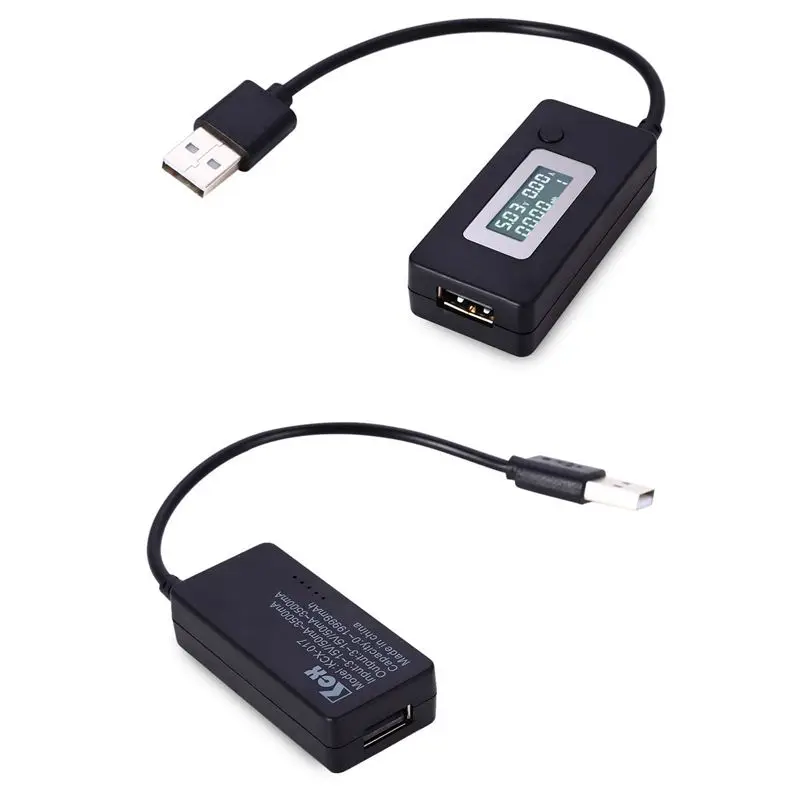 ЖК-дисплей USB детектор Вольтметр Амперметр зарядное устройство Емкость тестер метр Напряжение Ток зарядное устройство QC2.0 3-15 в