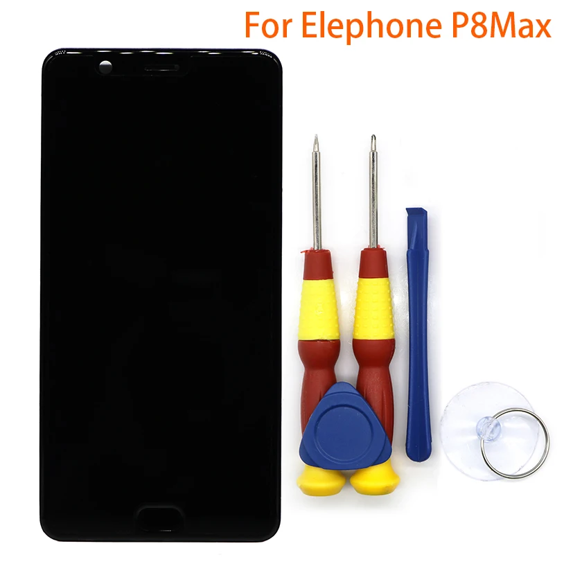 Для Elephone P8 max сенсорный экран ЖК-дисплей дигитайзер сборка с рамкой запасные части 5,5 дюйма