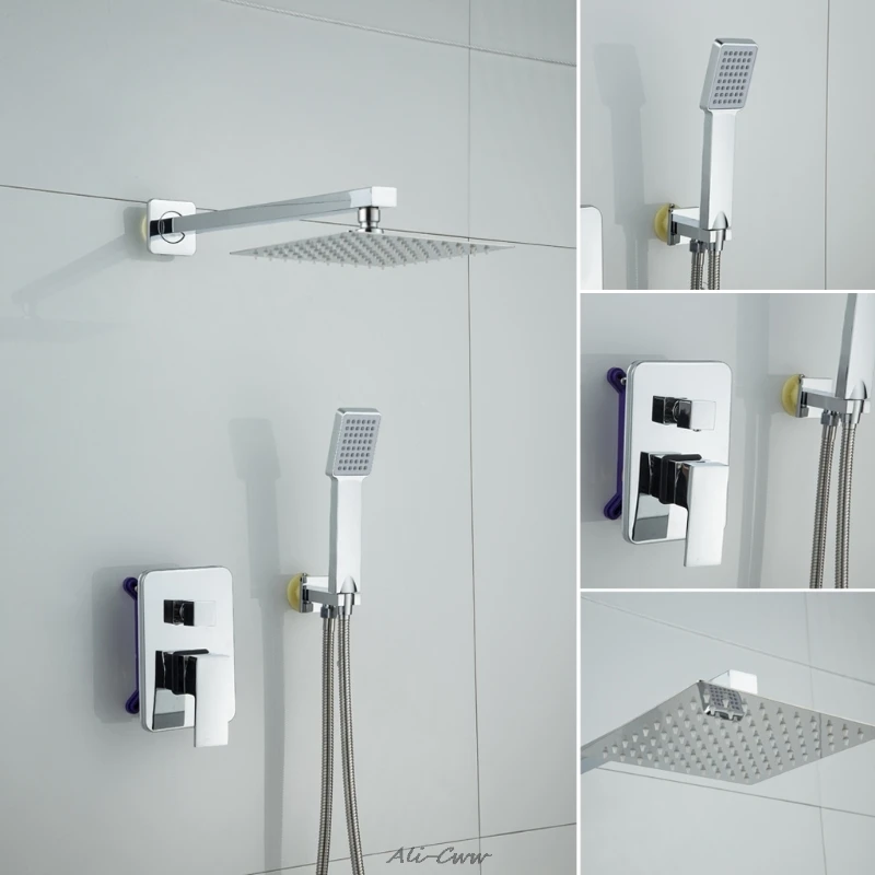 1 set 33x33cm Stainless Steel Showerhead 12inch Square Rainfall Faucet Head Bathroo New Shower Head 1 set 33x33cm Stainless Steel Showerhead 12inch Square Rainfall Faucet Head Bathroo New Shower Head