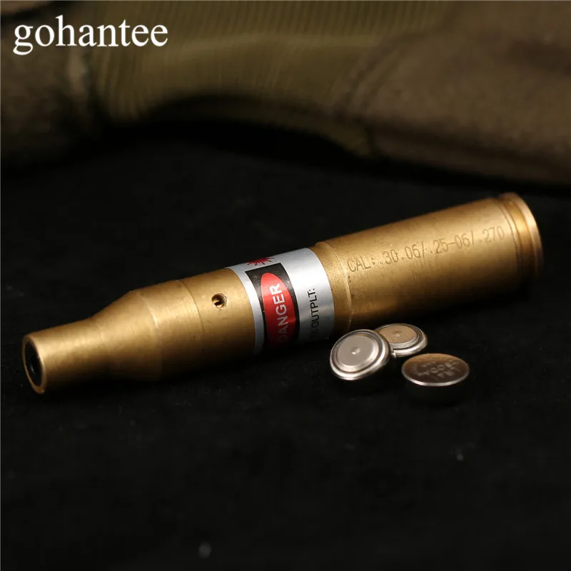 gohantee Hunting Boresighter Tactical CAL .30-06 .25-06 270WIN Red Dot Laser Cartridge Bore Sighter Boresighter for Rifles Scope