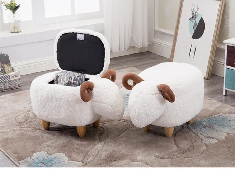 U-BEST, высокое качество, детская мебель, милый деревянный стул в форме овечки