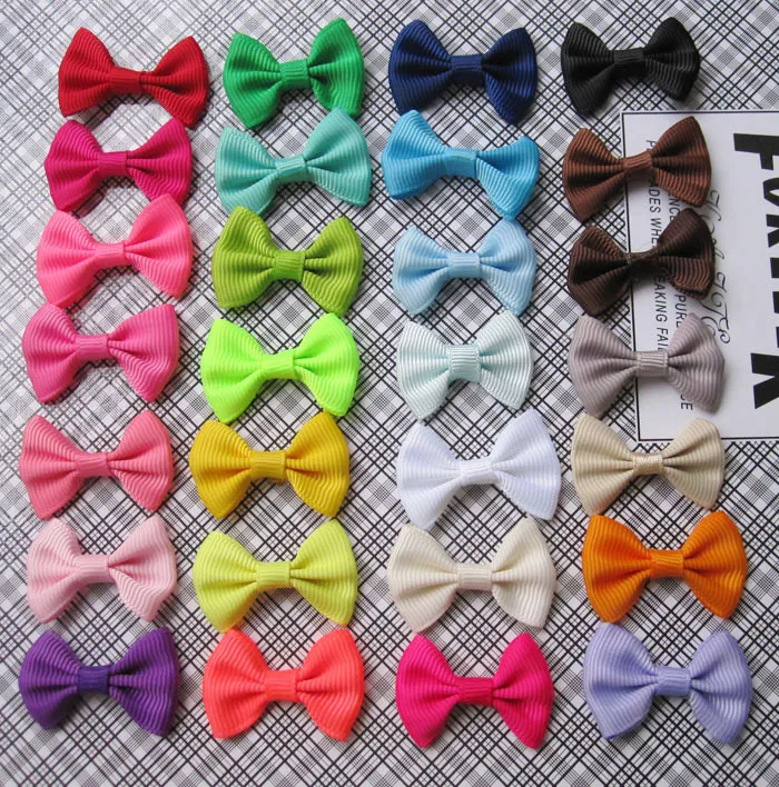 

Solid rib belt handmade bow mixed diy pet accessories wholesale clothing accessories 100pcs/lot