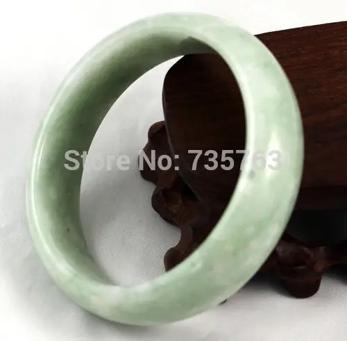 

xiuli 00566 Handwork Chinese Good Green jade Beautiful Perfect Bracelet 56-60 MM