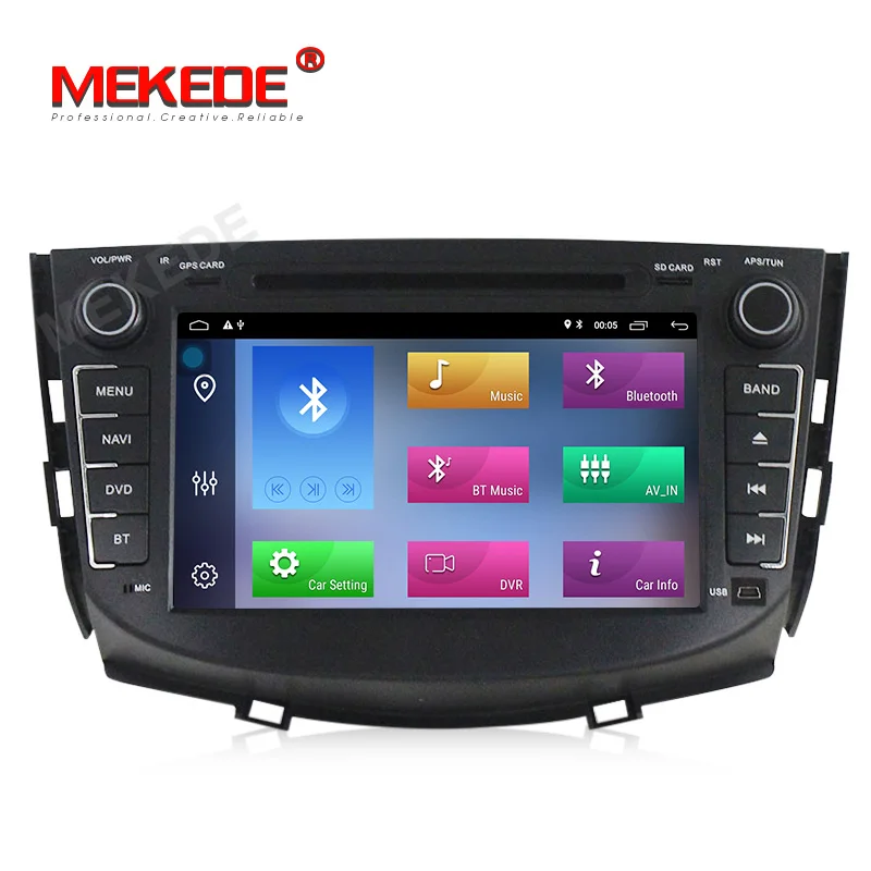 Clearance MEKEDE Android 9.1 car radio gps for Lifan X60 with dvd multimedia stereo player 8 inch 2 din head unit 1080P HD 2 Din WIFI FM 1