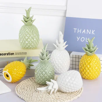

Nordic ins ceramic golden pineapple crafts figurines home fruit statue decorations indoor Furniture decoration furnishings gifts