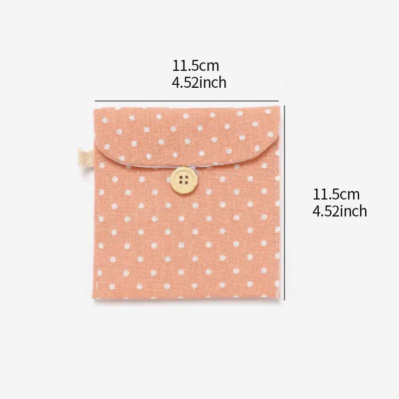 Women Girl Cotton Cosmetic Bag For Sanitary Napkin Storage Bags Outdoor Travel Case Storage Pouch Purse Organizer