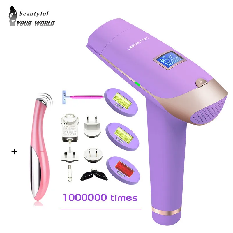 

4in1 LCD lescolton 1000000 times depilador a laser IPL Epilator Hair Removal LCD Display Machine Laser Permanent Bikini Trimmer