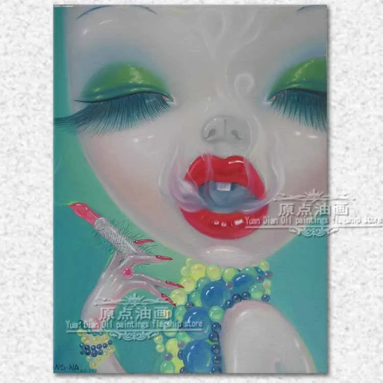 Сексуальная обнаженная картина ручная роспись маслом люди секс девушка