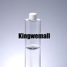 300 шт./лот 120 мл ПЭТ пластиковый лосьон для воды короткий фигурный контейнер прозрачная бутылка с белые крышки для косметической упаковки BTH41