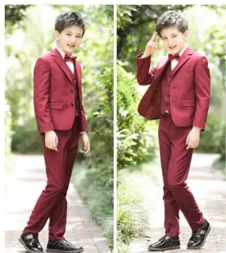new wedding suits for boys Tuxedos boy Outfits Autumn boy clothes Formal blazer suit Occasion child suit