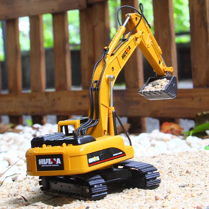 DODOELEPHANT 1:50 Alloy Excavator Truck Car Autotruck Breaking Hammer Vehicles Model Diecast For Boys Toy Gift Kid Excavator TOY