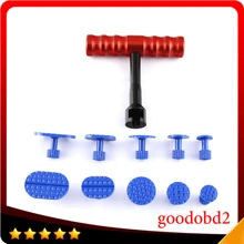 Автомобильный PDR инструмент 10 шт. Клеевые стержни для вытягивания вмятин+ 1 шт. Т-бар вмятин подъемник для автомобиля, без краски вмятин набор инструментов для ремонта авто вмятин Инструменты для удаления тбар
