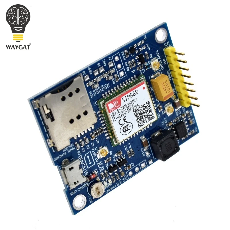 WAVGAT SIM868 GSM GPRS gps BT сотовый Модуль MINI SIM868 плата SIM868 коммутационная плата, вместо SIM808