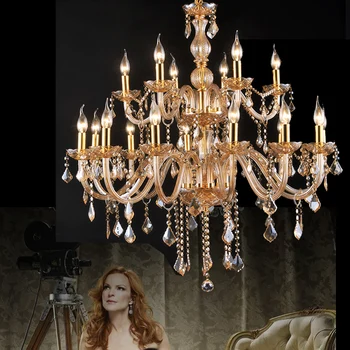 

European Candle Crystal Chandeliers Ceiling Bedroom modern Crystal Chandelier luxury european modern chandelier gold lighting