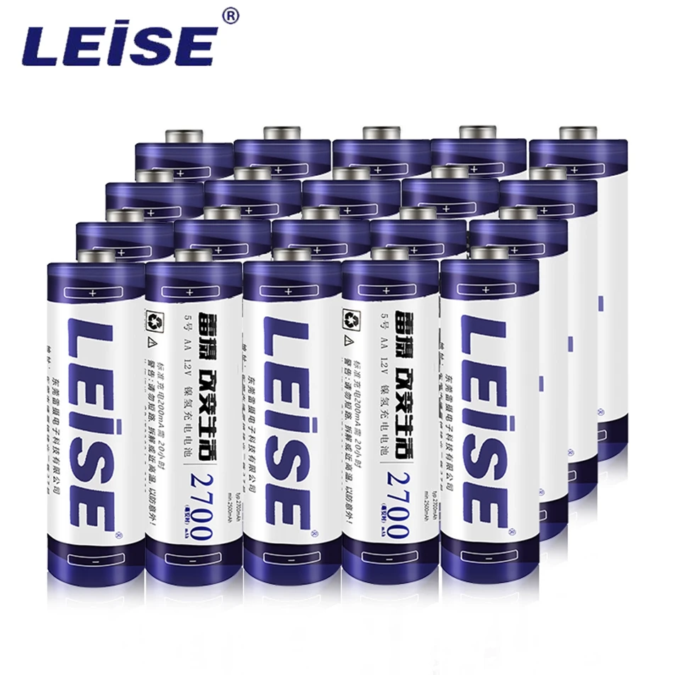 

Leise 2700mah AA nimh 1.2V Rechargeable Batteries 1.2V ni-mh 2A aa Large Amount Drop shipping Whole sale For RC Toys Microphone