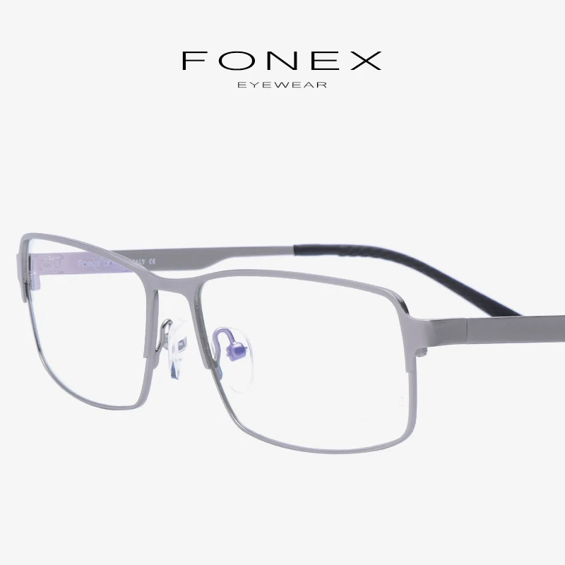 Сплав оправа для очков мужские тонкие металлические квадратные близорукость рецепт полные оптические очки оправы оптика глаз 10013