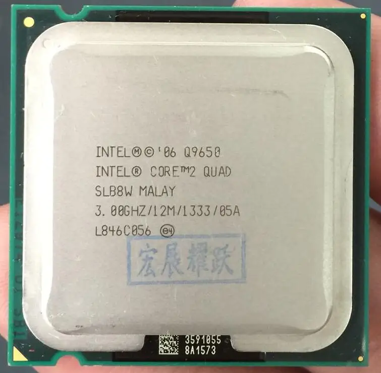 إنتل Core2 رباعية المعالج Q9650 (12 M مخبأ ، 3.00 GHz ، 1333 MHz FSB) SLB8V EO LGA775 سطح المكتب وحدة المعالجة المركزية إنتل Core2 رباعية المعالج Q9650 (12 M مخبأ ، 3.00 GHz ، 1333 MHz FSB) SLB8V EO LGA775 سطح المكتب وحدة المعالجة المركزية