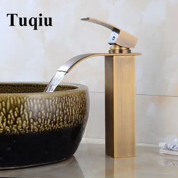 

Square Basin Faucets Waterfall Faucet Single handle Basin Mixer Tap Bath Black Faucet Brass Lavatory Tap Sink Water Crane