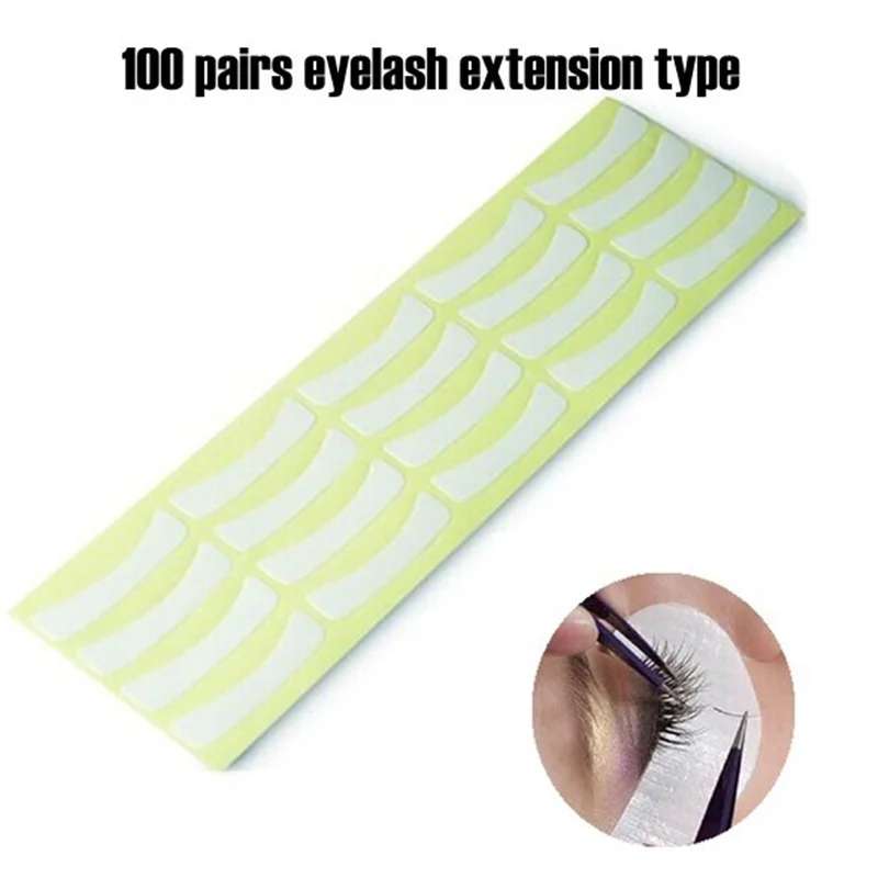 Новинка 100 бумажные патчи для ресниц подушечки под глаза наклейки глаз