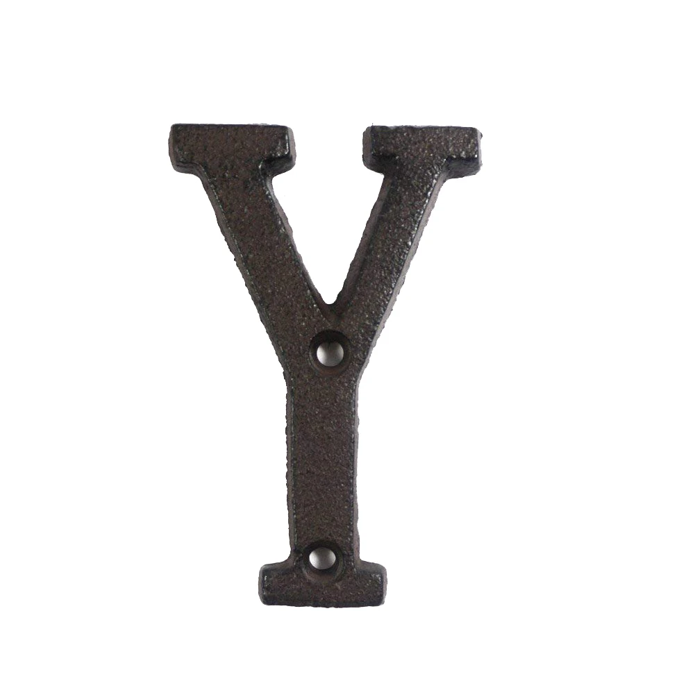 as show Металлические буквы цифры чугунные украшения знак на дом Doorplate DIY кафе стены PAK55 - Цвет: as show