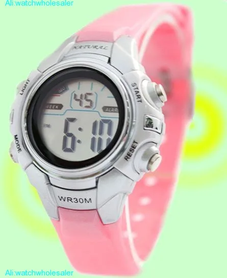 DW121I Chronograph BackLight Black Bezel Water Resist Ladies Women Digital Watch
