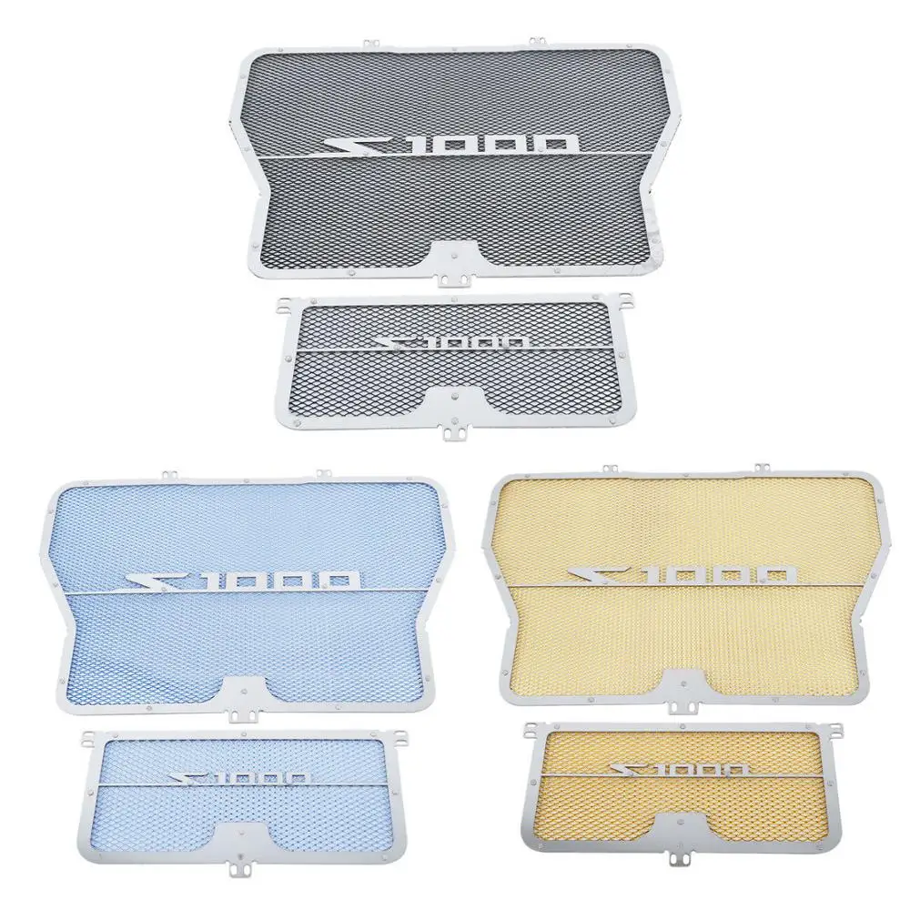 

Motorcycle Radiator Guard Grill Oil Cooler Cover Protector For BMW S1000XR 15-17 HP4 12-14
