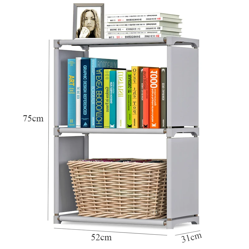 بسيطة 3 الطبقة الاطفال رف الإبداعية ديكور المنزل الحديث دراسة غرفة عرض موقف عززت إطار خزانة صغيرة للأطفال