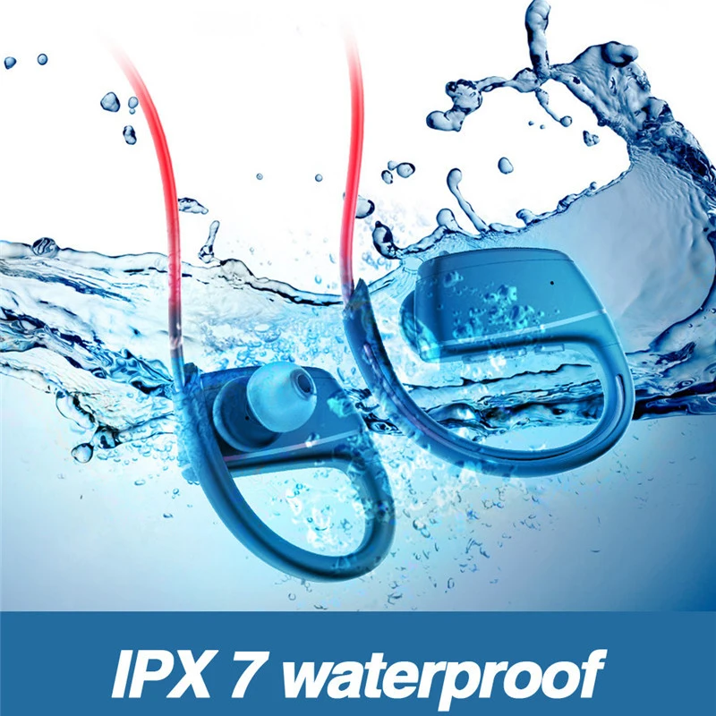 Водонепроницаемые Bluetooth наушники для плавания Ipx8 наушники с микрофоном стерео Бас Спорт бег наушники для плавания