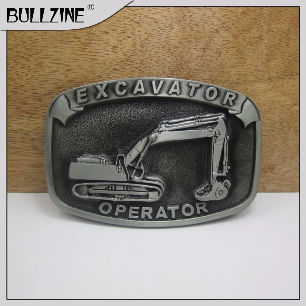 Пряжка ремня для экскаватора Bullzine с оловянной отделкой подходит шириной 4 см|belt