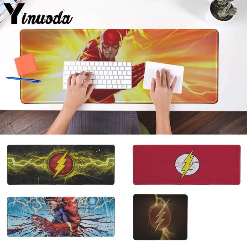 

Yinuoda Anti-Slip mousepad flash logo Gamer Speed Mice Retail Small Rubber Mousepad Size for 180*220 250*290 300*900 and 400*900