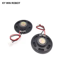 16r הדובר קוטר 2pcs / הרבה חדש דק צעצוע ברכב צופר 16 אוהם 0.5 וואט 0.5W 16R הדובר קוטר 50MM 5 ס"מ עם 10 ס"מ אורך החוט מסוף PH2.54 (5)