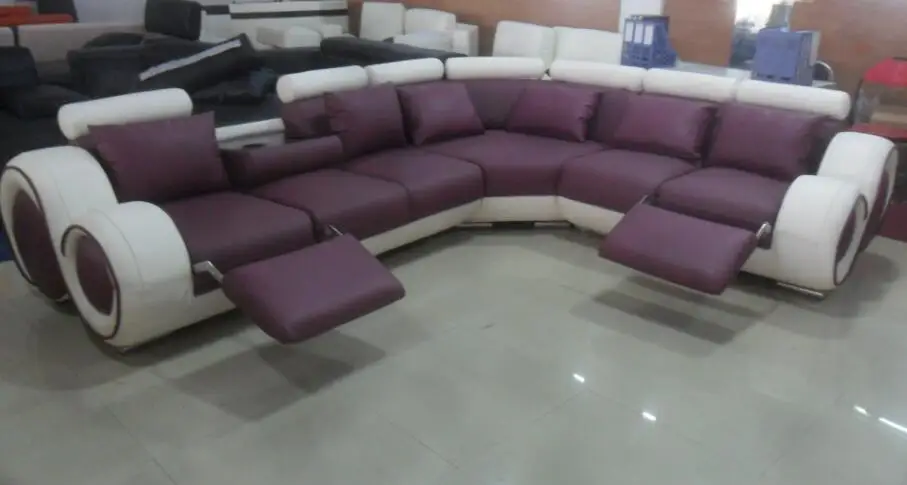 Диван-мебель для гостиной с современным угловым Кожаным диваном/диваны для домашнего дивана