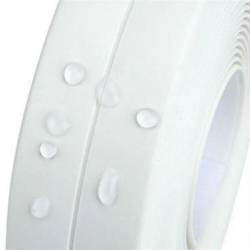 3.2m PVC Mold Proofing Wall Sealing Waterproof Adhesive Tape Tool Kitchen Bathroom Wall Stickers Decor 3.2m PVC Mold Proofing Wall Sealing Waterproof Adhesive Tape Tool Kitchen Bathroom Wall Stickers Decor