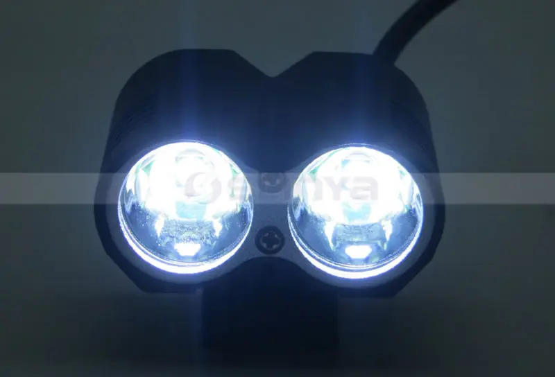 4 шт./лот светодиодный фонарик 3x Cree XM-L U2 светодиодный 4 режима Dual Head велосипедов свет светодиодный велосипед передний свет ФАР Велоспорт Легкая