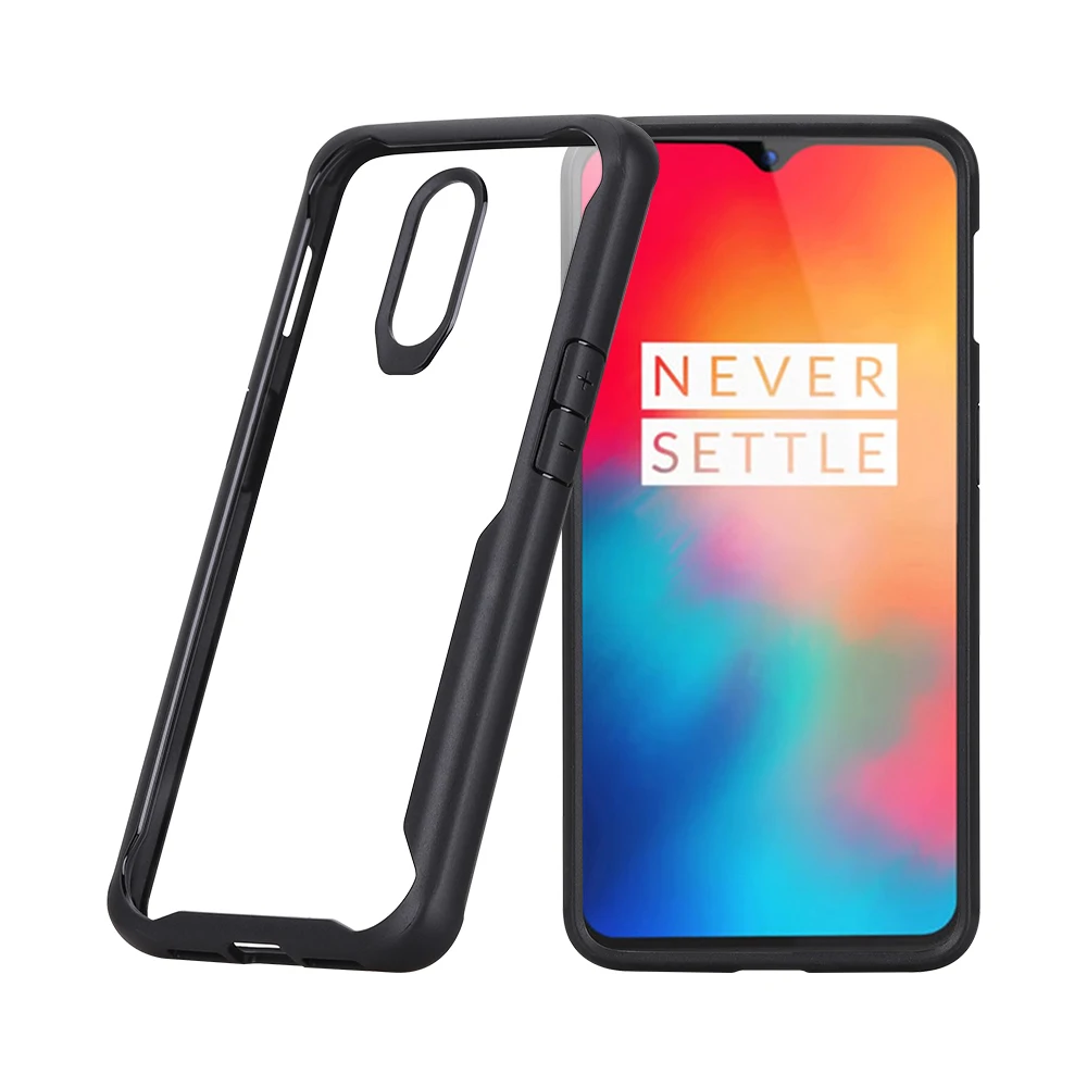 

For Oneplus 6 / 6T Lite Phone Case Slim Hard Transparent Back oneplus6t Cover TPU Bumper Thin 6 T Shockproof Clear Casings
