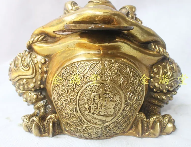 

Bronze copper home decoration crafts decoration three-legged toad Factory Copper Feng Shui crafts