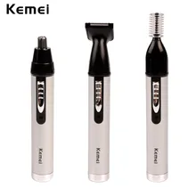 Kemei Fast shaving Men Electric Nose Ear Hair Trimmer Painless Women trimming sideburns eyebrows Beard hair