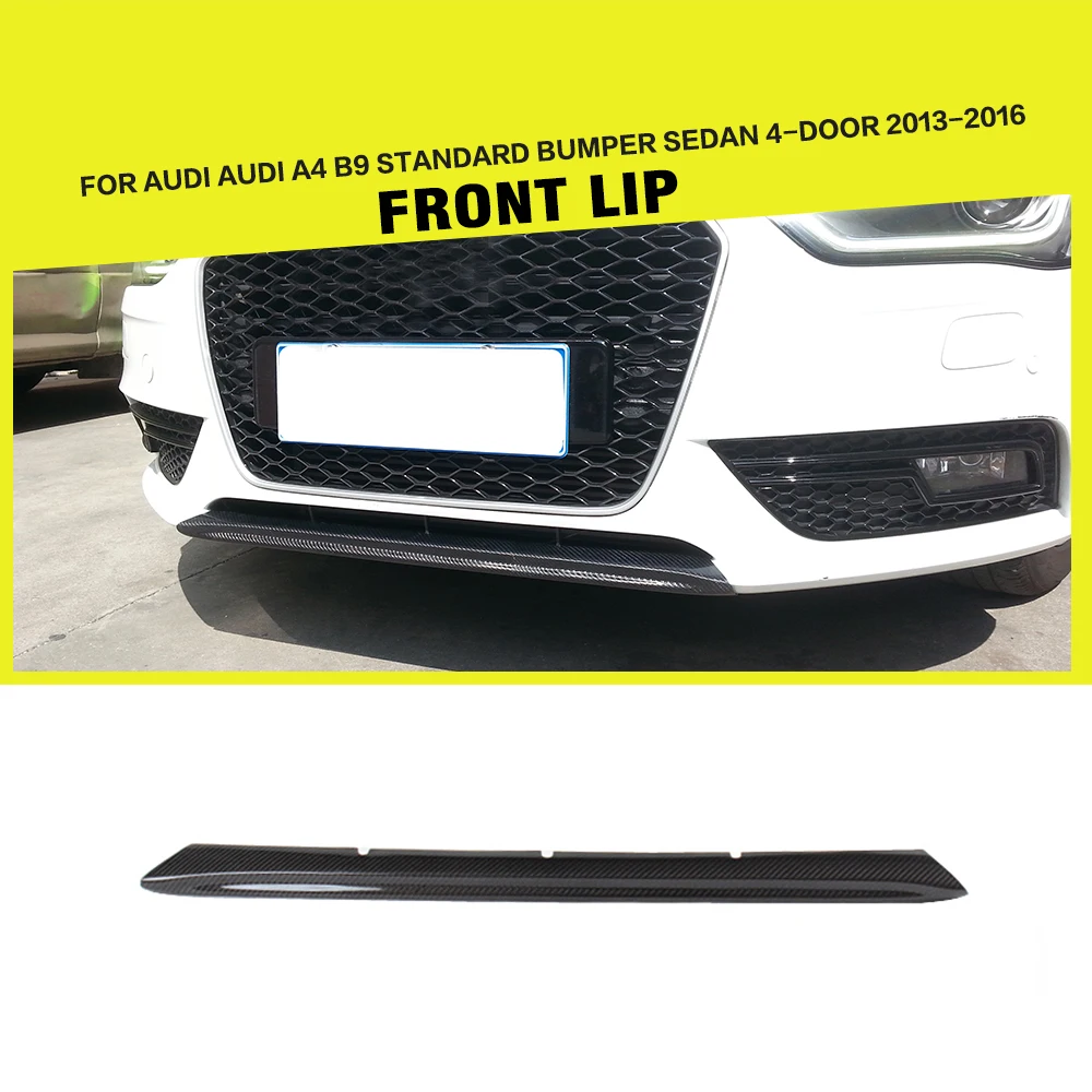 

Car-Styling Carbon Fiber Auto Racing Front Bumper Lip Spoiler for Audi A4 B8.5 Standard Sedan 4-Door 2013 - 2016
