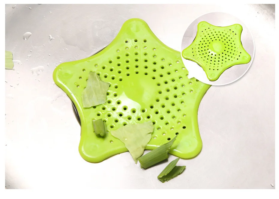

Colorful Silicone Kitchen Sink Filter Sewer Drain Hair Colanders & Strainers Filter Bathroom Sink