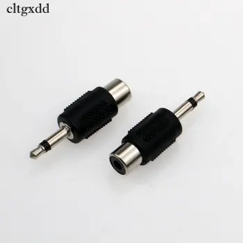 

cltgxdd 1-10pcs 3.5mm 2 Pole Mono Male Plug to RCA Female Socket Audio Adapter Connector