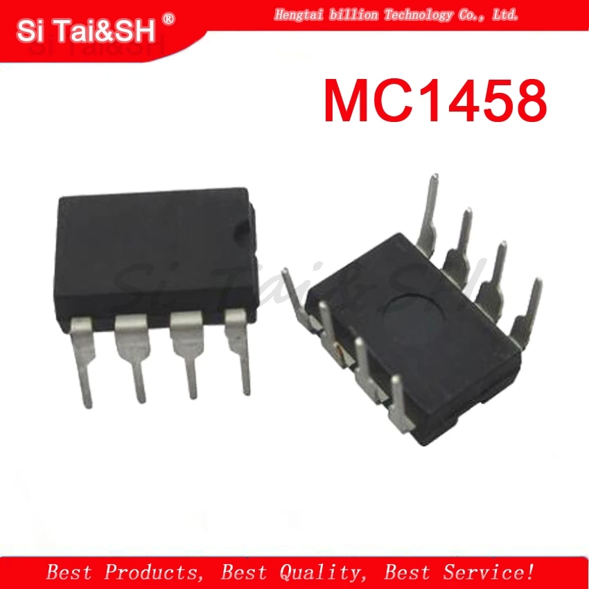 10pcs/lot MC1458 MC1458N DIP8 widget new original-in Integrated ...