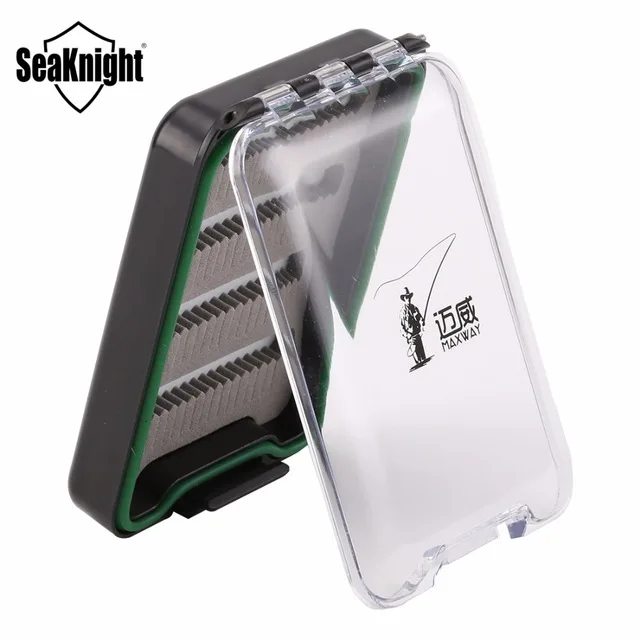

SeaKnight MAXWAY Visible Fishing Box Fly Lure Box 100*74*24mm Plastic Box for Flies Lures Fishing Hook Lure Quality Fishing Tool